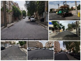 پایان عملیات تراش و روکش آسفالت در شهرک‌های بهاران و گل‌ها