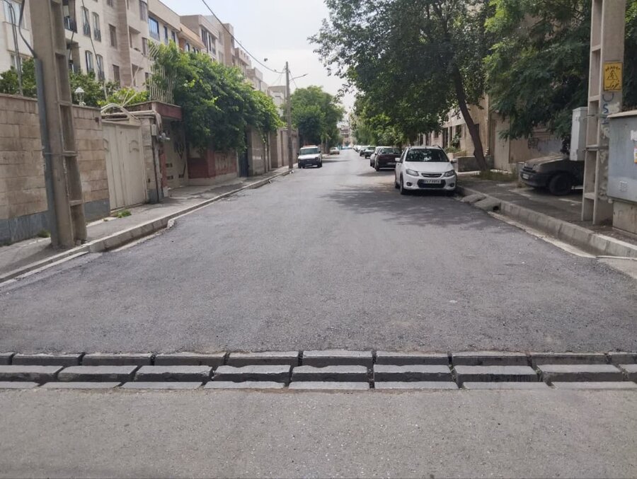 پایان عملیات تراش و روکش آسفالت در شهرکهای بهاران و گلها