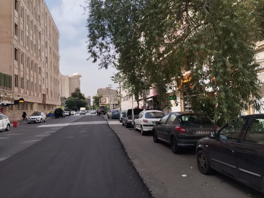 پایان عملیات تراش و روکش آسفالت در شهرکهای بهاران و گلها