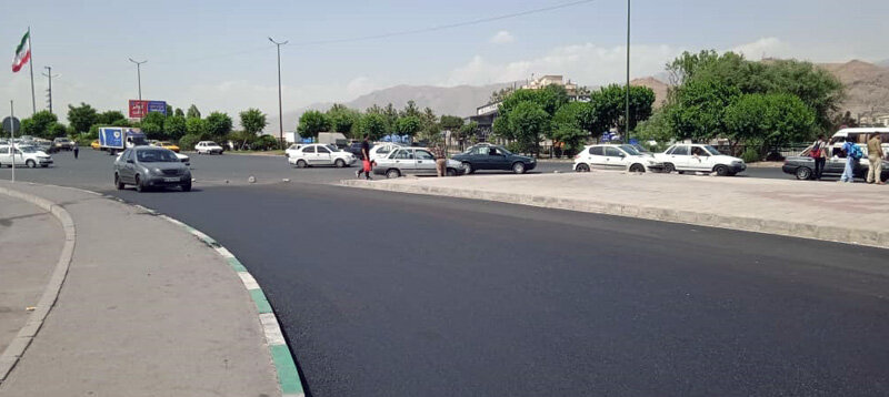 توزیع مکانیزه ۹ هزار تن آسفالت در معابر شهر کرج