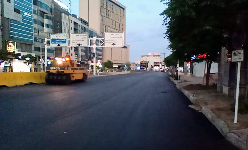 توزیع مکانیزه ۹ هزار تن آسفالت در معابر شهر کرج