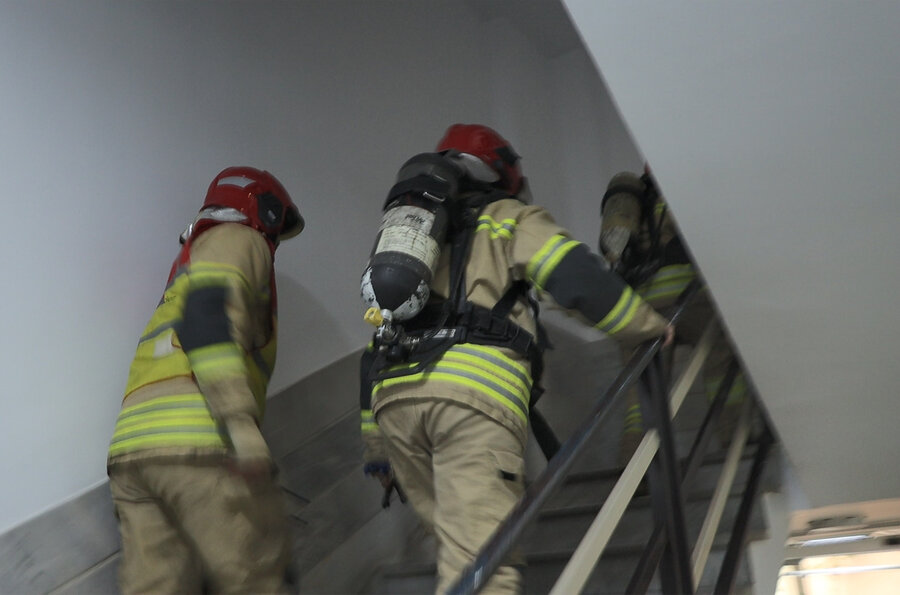 مانور اطفای حریق در بیمارستان قائم کرج برگزار شد