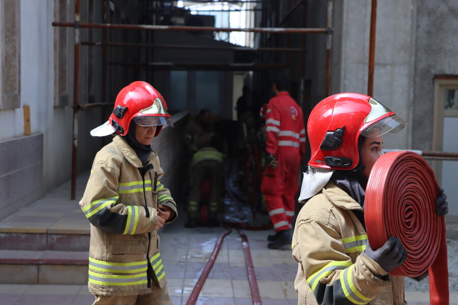 مانور اطفای حریق در بیمارستان قائم کرج برگزار شد