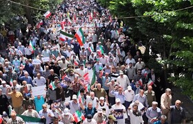 اجتماع بزرگ "مباهله مقاومت" در کرج برگزار شد