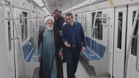 بازدید آیت الله ردایی از مترو