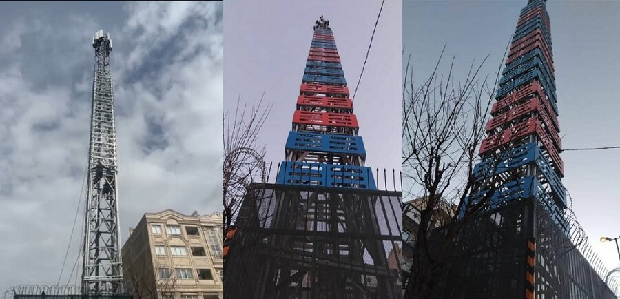 دکل های مخابراتی کرج زیبا شدند