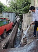 پاکسازی جوی‌ها و نهرهای منطقه ۱ برای مقابله با آلودگی زیست‌محیطی  