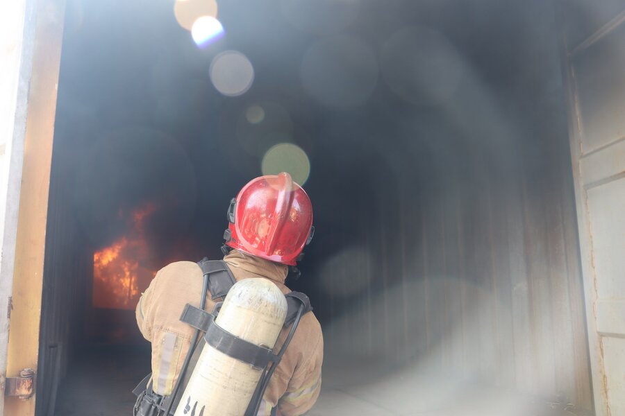 آتشنشانان چهار شهر کشور در کرج حضور یافتند