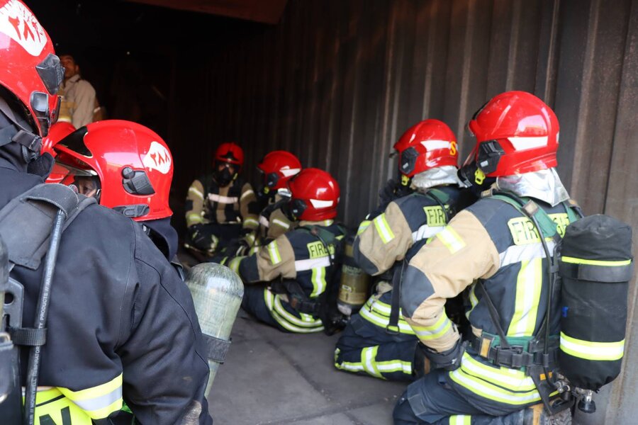 آتشنشانان چهار شهر کشور در کرج حضور یافتند