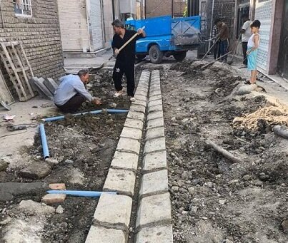 اجرای پروژه لولهگذاری و بهسازی معابر در سهرابیه برای مقابله با آبگرفتگی