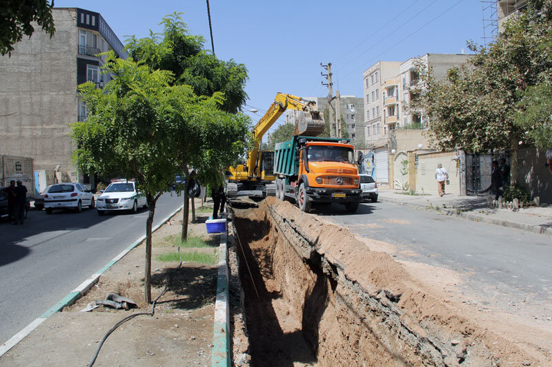 پروژه جمعآوری آبهای سطحی خیابان شبنم ۷ کلید خورد