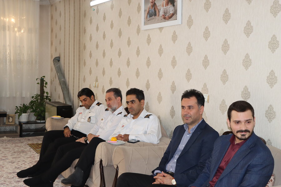 گرامیداشت یاد شهید "پوریا صفایی" توسط سرپرست آتشنشانی