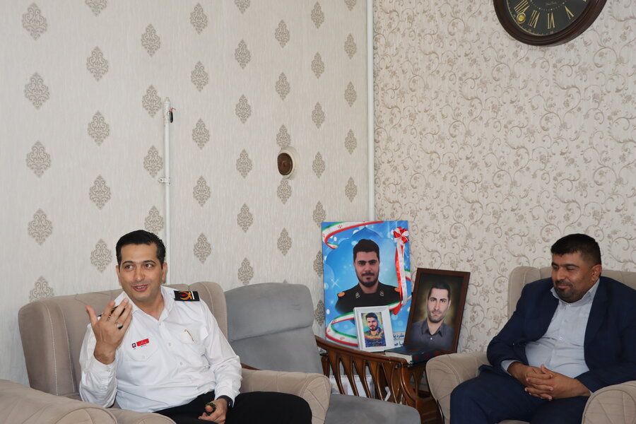 گرامیداشت یاد شهید "پوریا صفایی" توسط سرپرست آتشنشانی