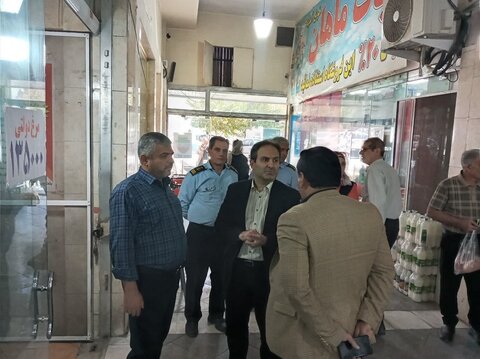 بازار روز ماهان زیر ذرهبین بازرسان شهرداری کرج قرار گرفت بازدید از بازار