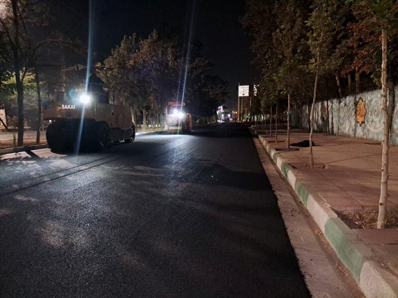 بیش از ۳۰۰۰ تن آسفالت در منطقه 3 کرج توزیع شد