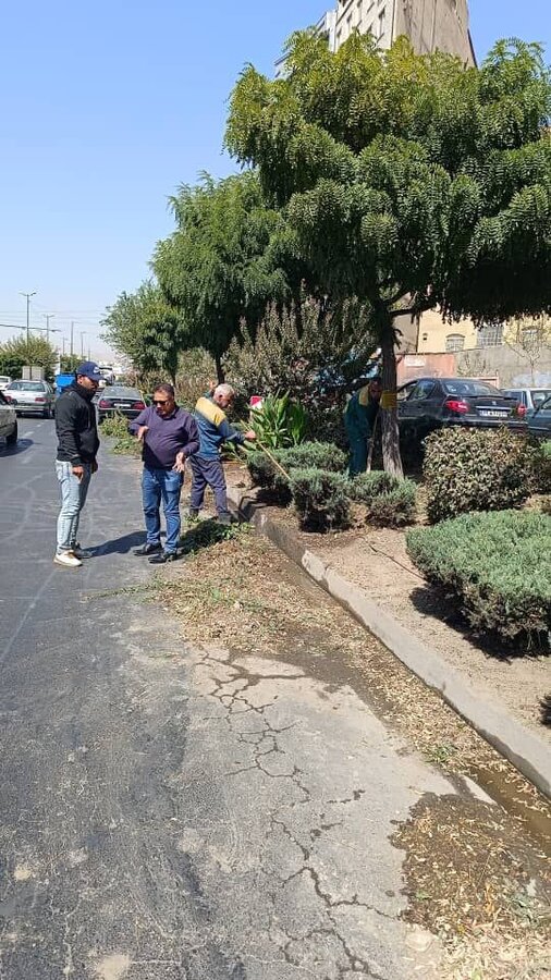 بوستانهای منطقه ۸ شهرداری کرج رنگ و روی تازه گرفت