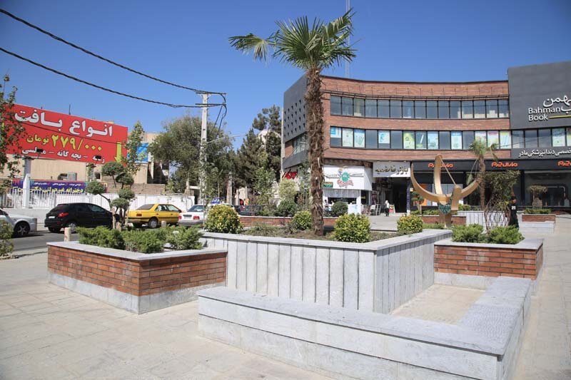 فضای مکث فلکه دوم رجایی شهر تکمیل شد