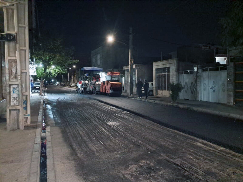 عملیات تراش و روکش با صرف ۶۰۰ تن آسفالت در خیابان توللی‌پور انجام شد