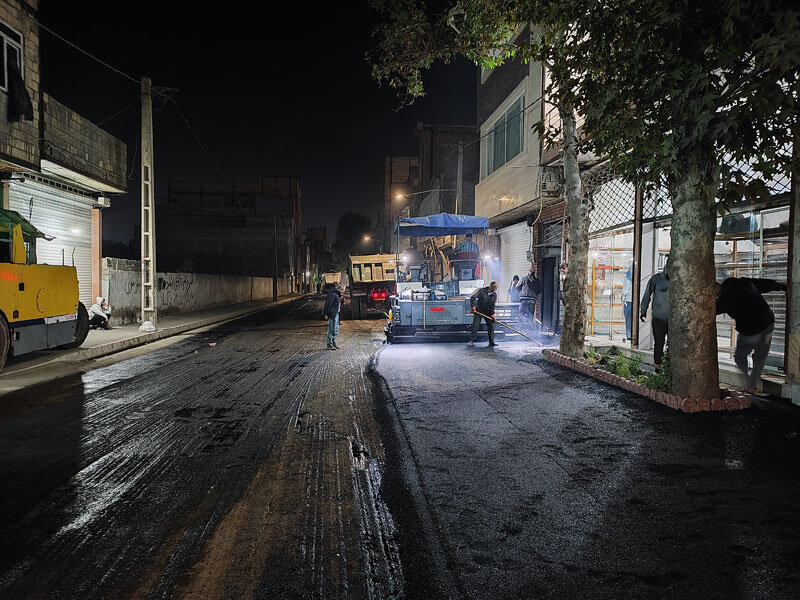 عملیات تراش و روکش با صرف ۶۰۰ تن آسفالت در خیابان توللی‌پور انجام شد