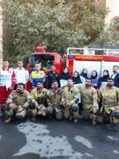 مانور اطفای حریق در بیمارستان البرز برگزار شد