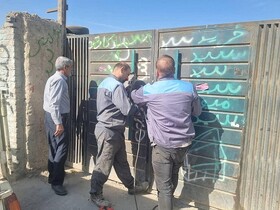 پلمب واحدهای غیرمجاز تفکیک زباله و ساماندهی اتباع در منطقه ۹ کرج