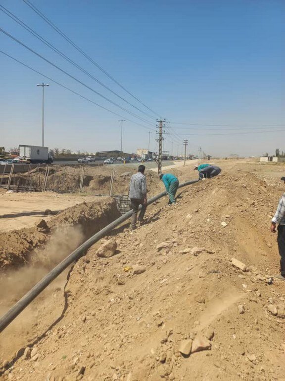 خط انتقال آب بهشت سکینه(س) مرمت و بازسازی شد