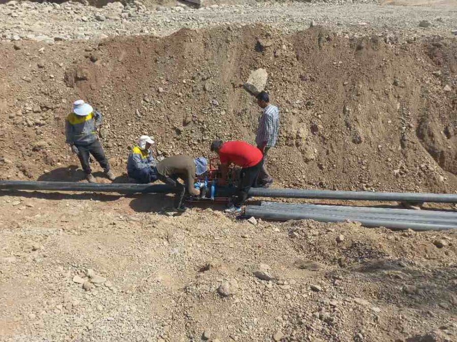خط انتقال آب بهشت سکینه(س) مرمت و بازسازی شد