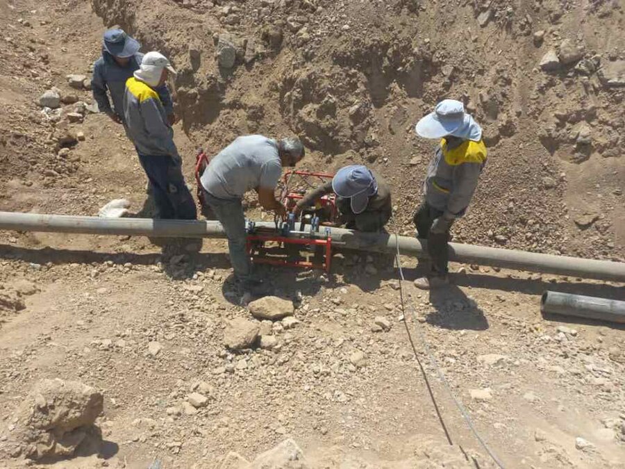 خط انتقال آب بهشت سکینه(س) مرمت و بازسازی شد