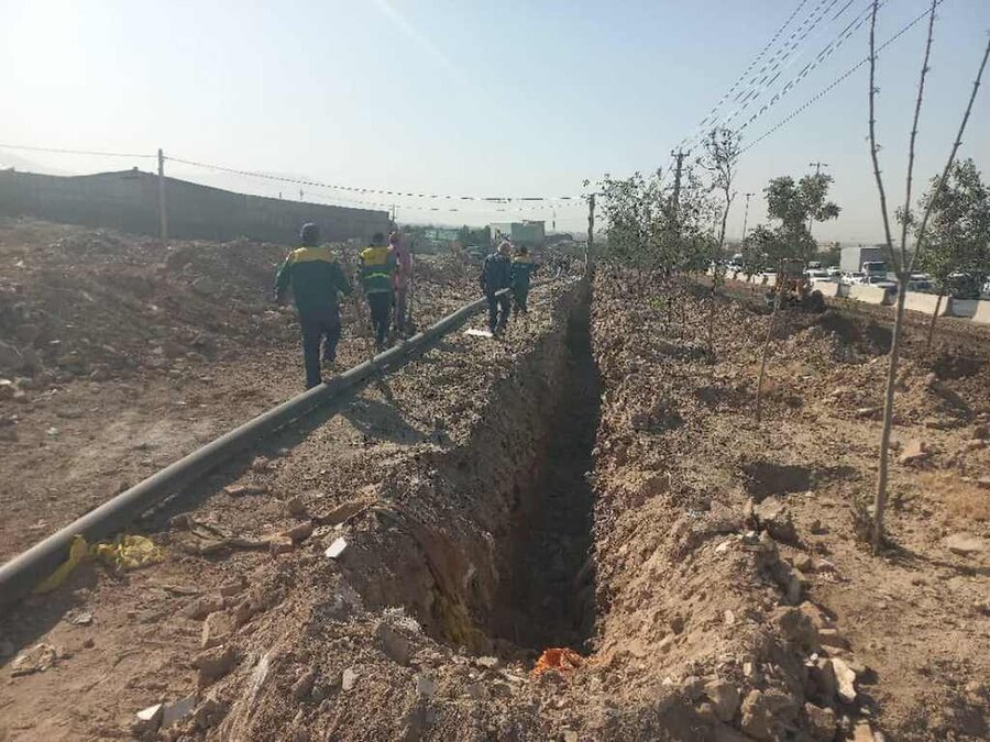 خط انتقال آب بهشت سکینه(س) مرمت و بازسازی شد