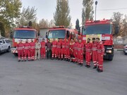 مشارکت فعال تیم واکنش سریع آتش‌نشانی کرج در اطفای حریق جنگل های باستانی هیرکانی