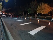 سرعت‌کاه‌های معابر منطقه ۱ کرج رنگ‌آمیزی شد