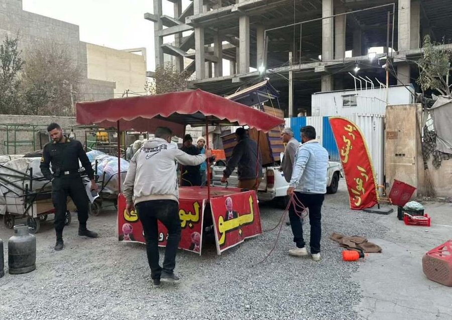 طرح ضربتی ساماندهی و جمع‌آوری اغذیه‌فروشان غیرمجاز اجرا شد