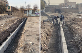 بهسازی محیطی خیابان پنجم آق‌تپه انجام شد