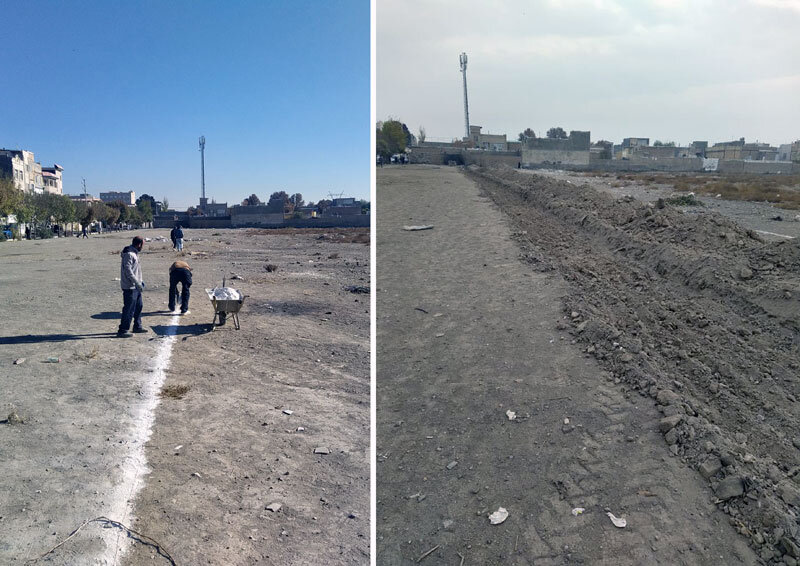 بهسازی محیطی خیابان پنجم آقتپه انجام شد