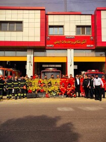 آتش‌نشانی کرج در ارتقای فرماندهی عملیاتی آتش‌نشانی محمدشهر نقش‌آفرینی کرد
