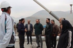 بازدید هیئتی از مدیران و کارشناسان منطقه ۶ از پل b۱