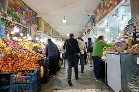بازدید میدانی تیم رسانه‌ای جهاد تبیین از بازار روز ماهان