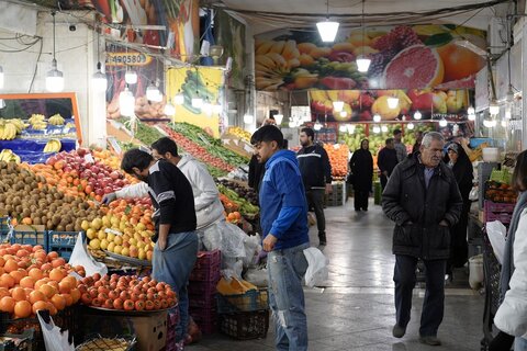 بازدید میدانی تیم رسانه‌ای جهاد تبیین از بازار روز ماهان