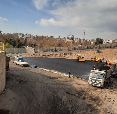 سکوی انتقال زباله خلجآباد بهسازی و آسفالت شد