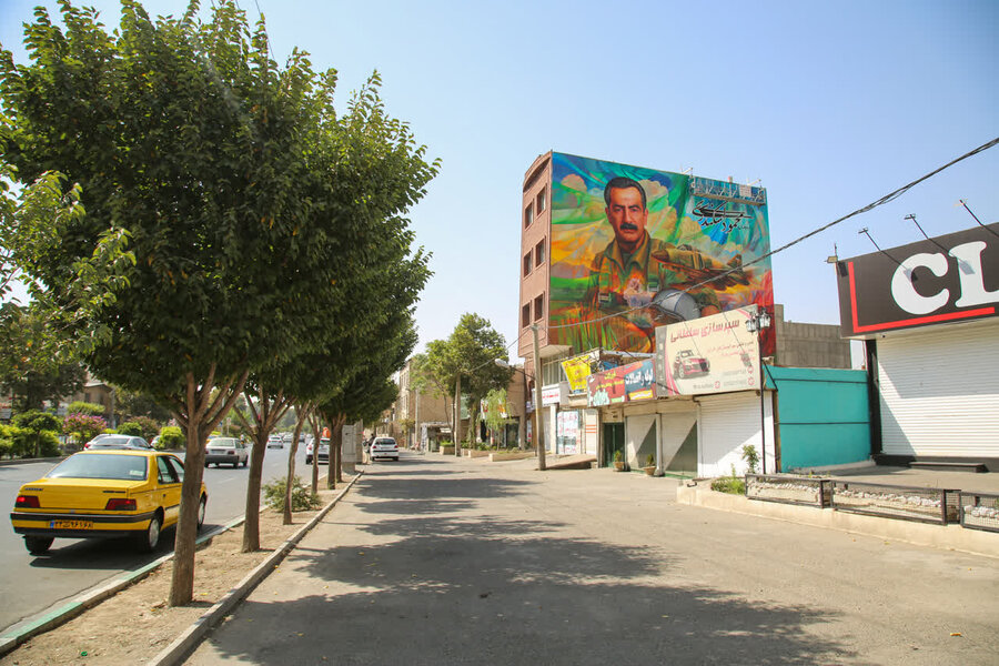 دیوارنگاره یادبود "خلبان محمود اسکندری" کاندید برترین نقاشی دیواری جهان شد