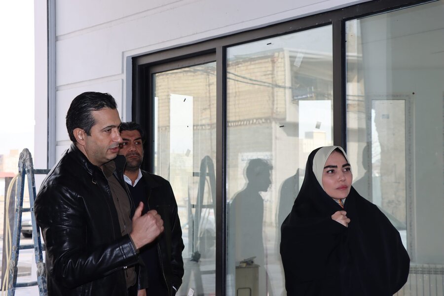 بازدید عضو شورای اسلامی شهر کرج از ایستگاه جدید آتشنشانی