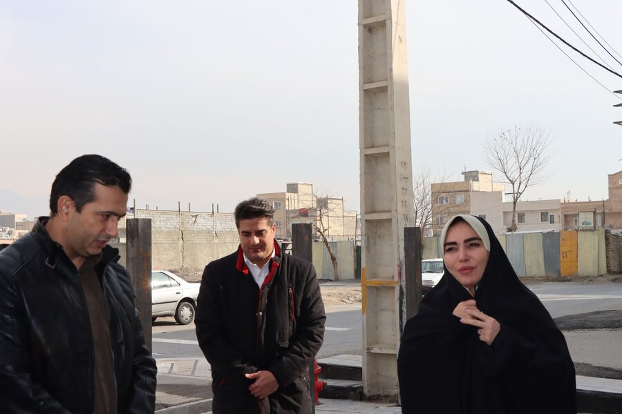 بازدید عضو شورای اسلامی شهر کرج از ایستگاه جدید آتشنشانی