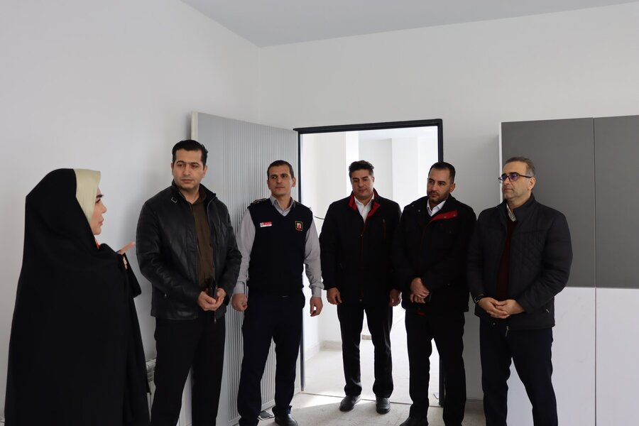 بازدید عضو شورای اسلامی شهر کرج از ایستگاه جدید آتشنشانی