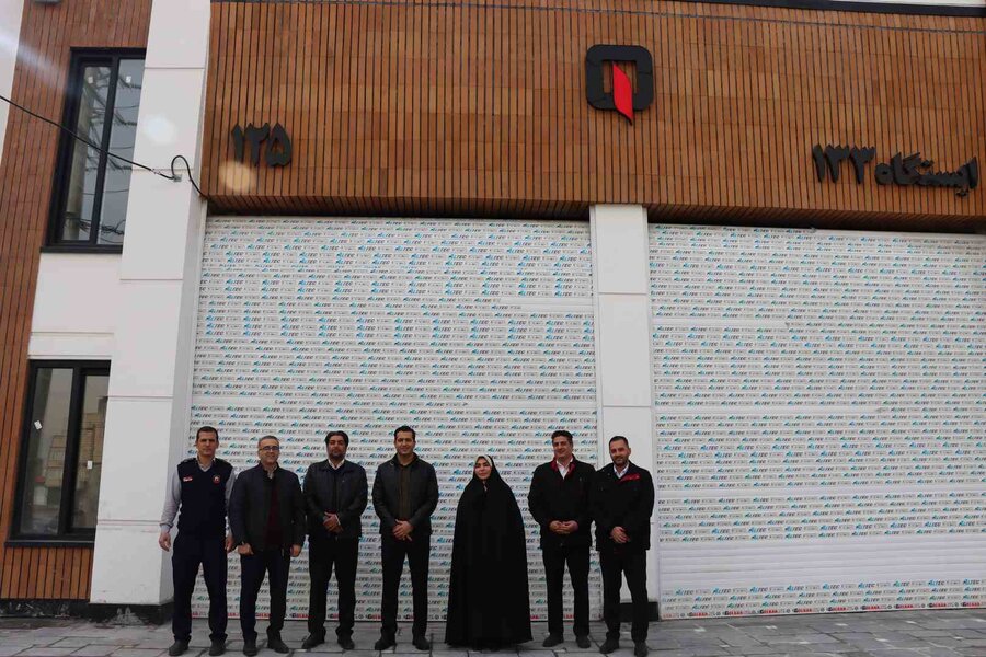 بازدید عضو شورای اسلامی شهر کرج از ایستگاه جدید آتش‌نشانی