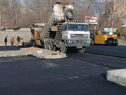 عملیات روکش مکانیزه آسفالت پارکینگ پروژه پارکرود اجرا شد