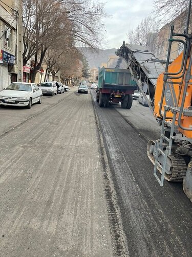 مصرف بیش از ۲ هزار تن آسفالت در معابر منطقه ۷
