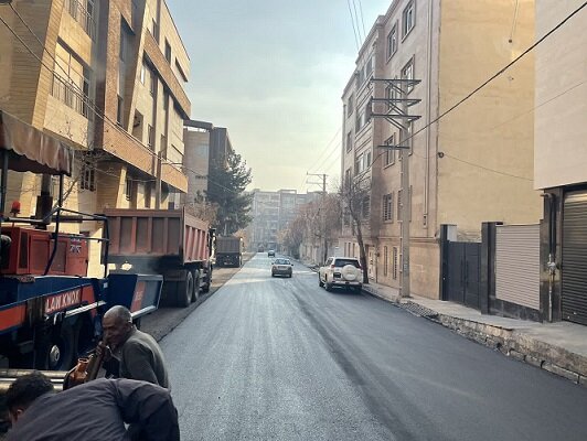 مصرف بیش از ۲ هزار تن آسفالت در معابر منطقه ۷