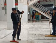 جهادگران، بازار میوه و تره‌بار کیانمهر را پاکسازی کردند