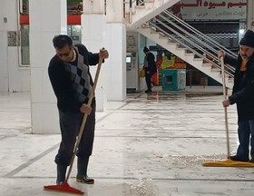 جهادگران، بازار میوه و تره‌بار کیانمهر را پاکسازی کردند