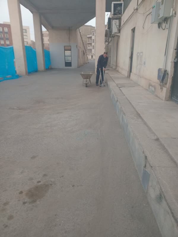 جهادگران، بازار میوه و تره‌بار کیانمهر را پاکسازی کردند